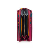 Portofel dama din piele naturala DiAmanti Gilda Fucsia